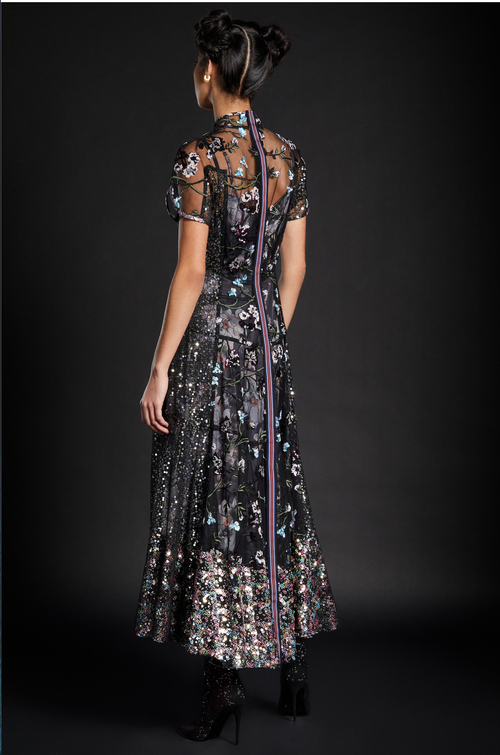 Sequined Qipao Gown