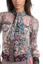 Psychedelic Cravat Blouse