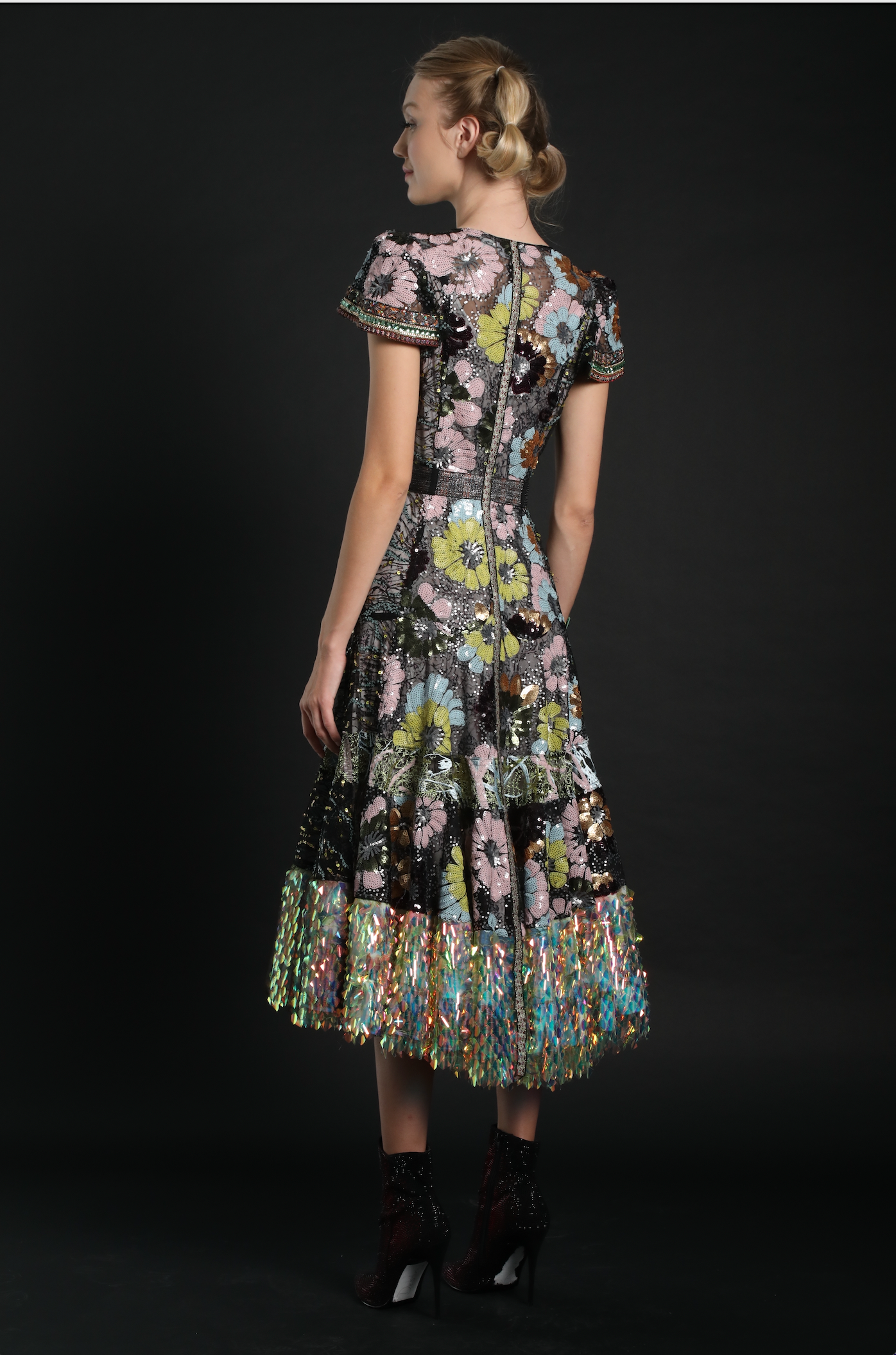 Byron lars garden clearance party embroidered dress